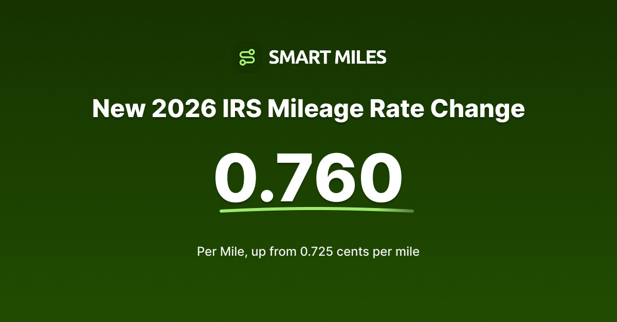 IRS Raises the Mileage Rate to 76 Cents for the Rest of 2026